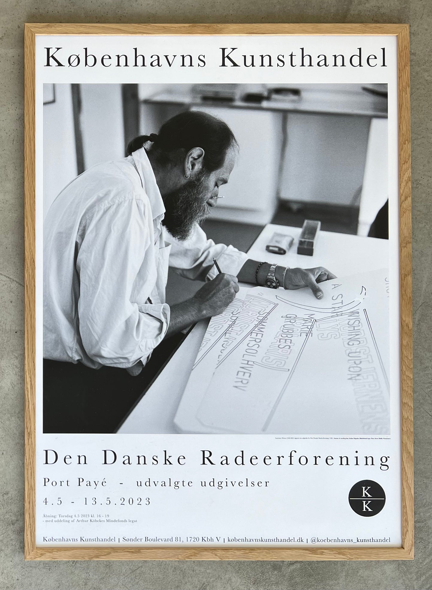 Den Danske Radeerforening - Exhibition poster, 2023