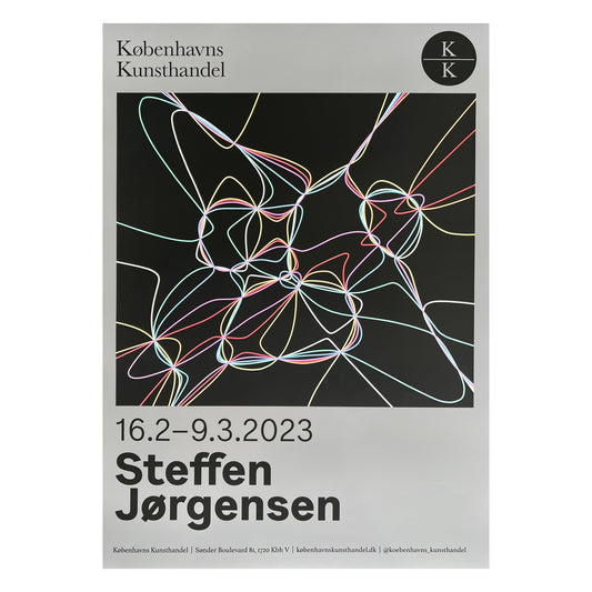 Steffen Jørgensen. Exhibition poster, 2023