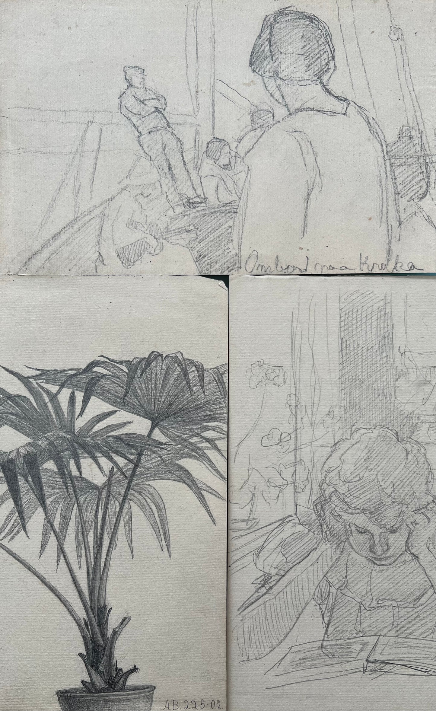 Axel Bredsdorff. Four sketches