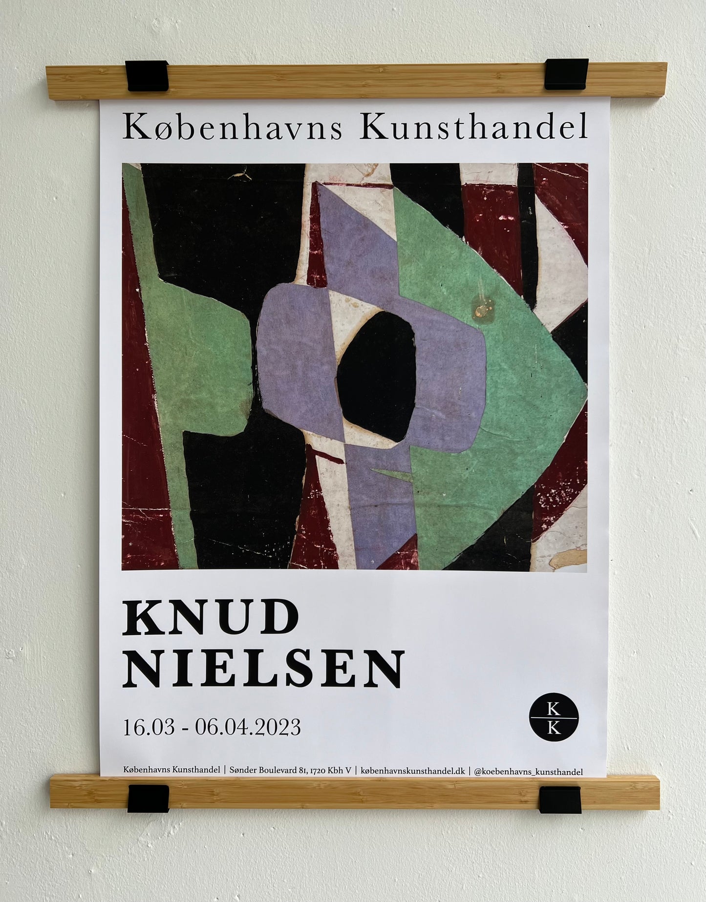 Knud Nielsen. Exhibition poster, 2023