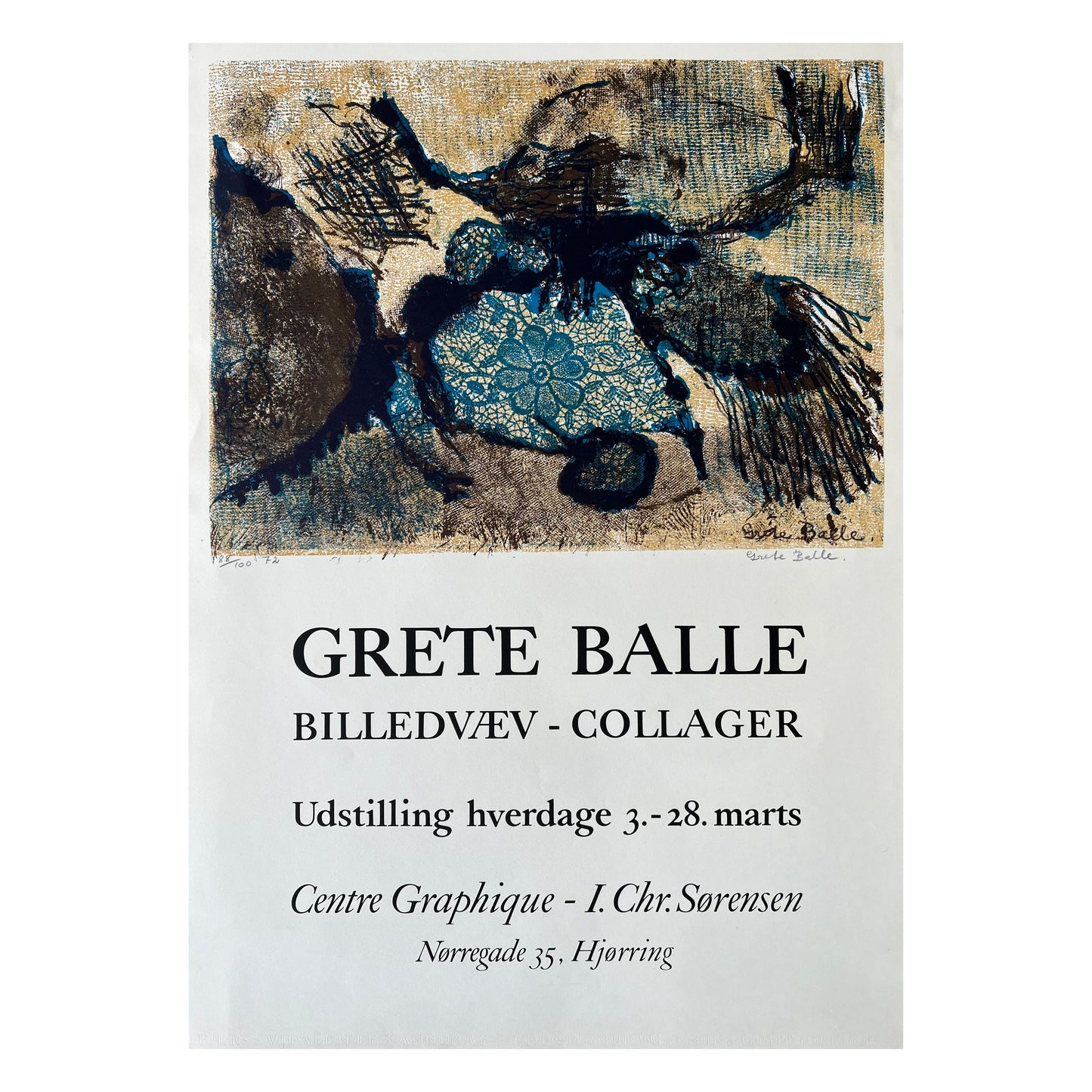 Grete Balle. “Billedvæv - Collager”, 1972