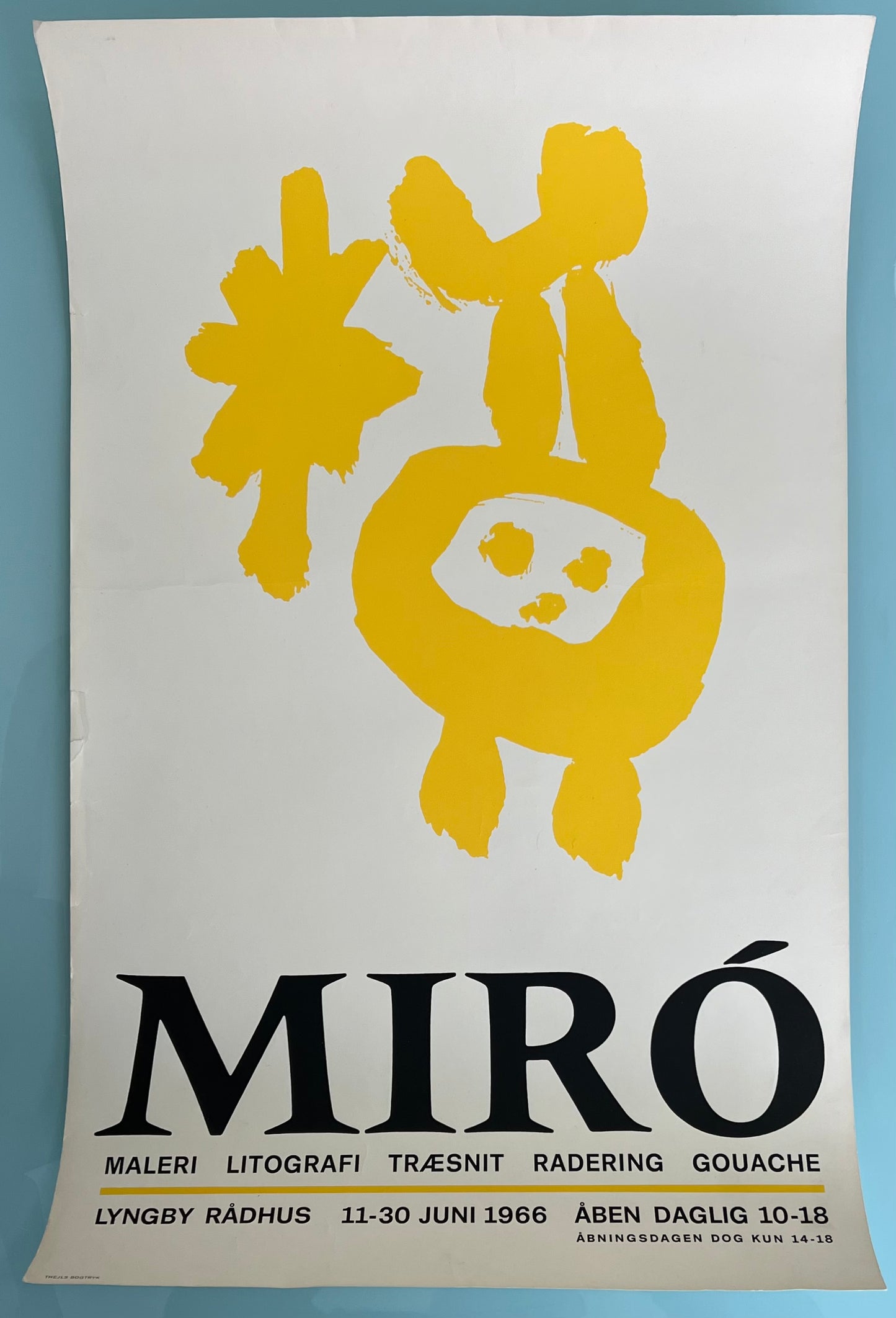 Joan Miro. Exhibition poster, 1966