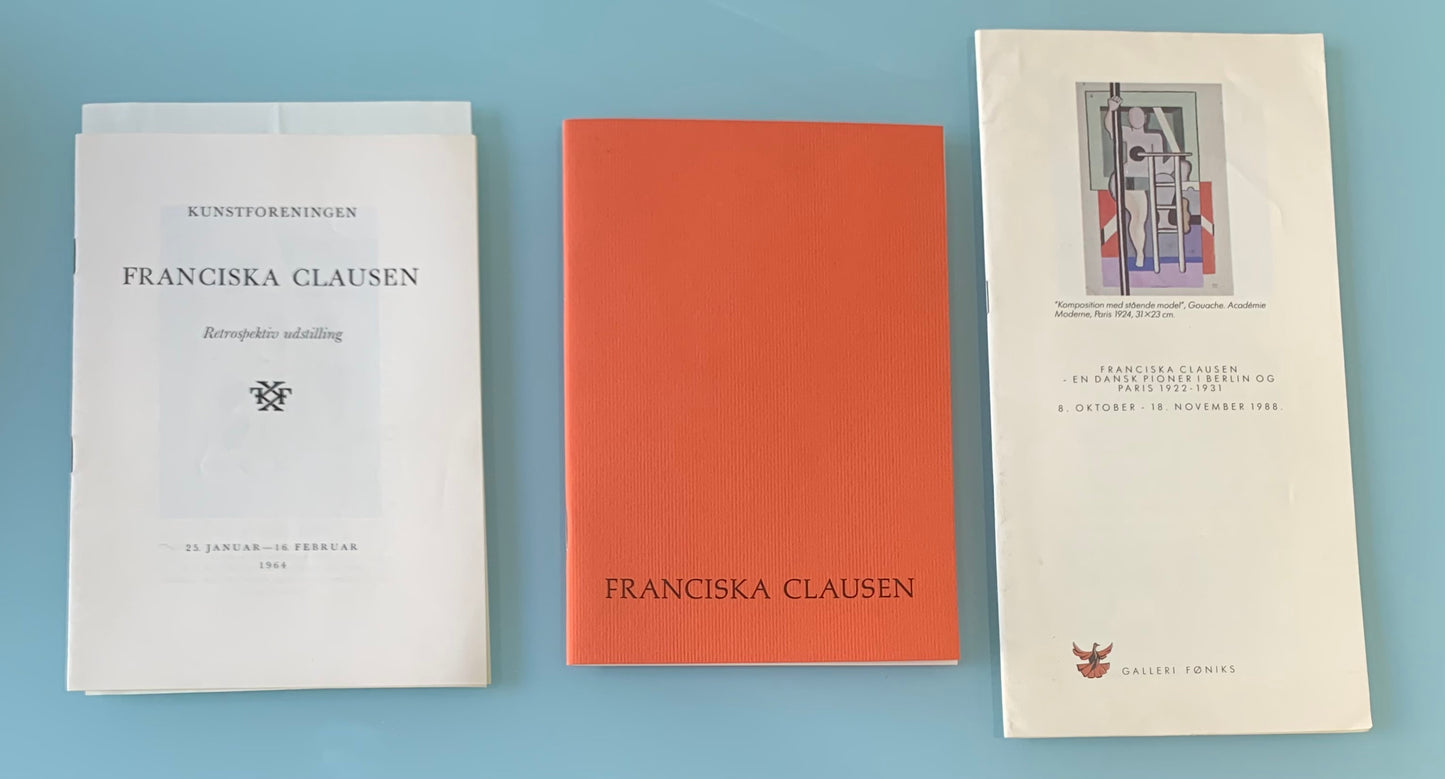 Franciska Clausen. Three booklets