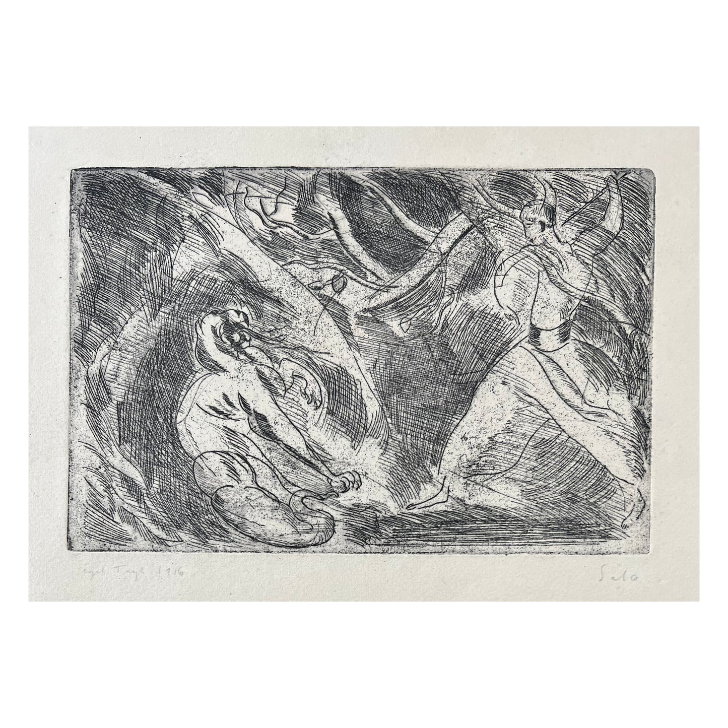 Axel Salto. "Dragon Fight", 1916