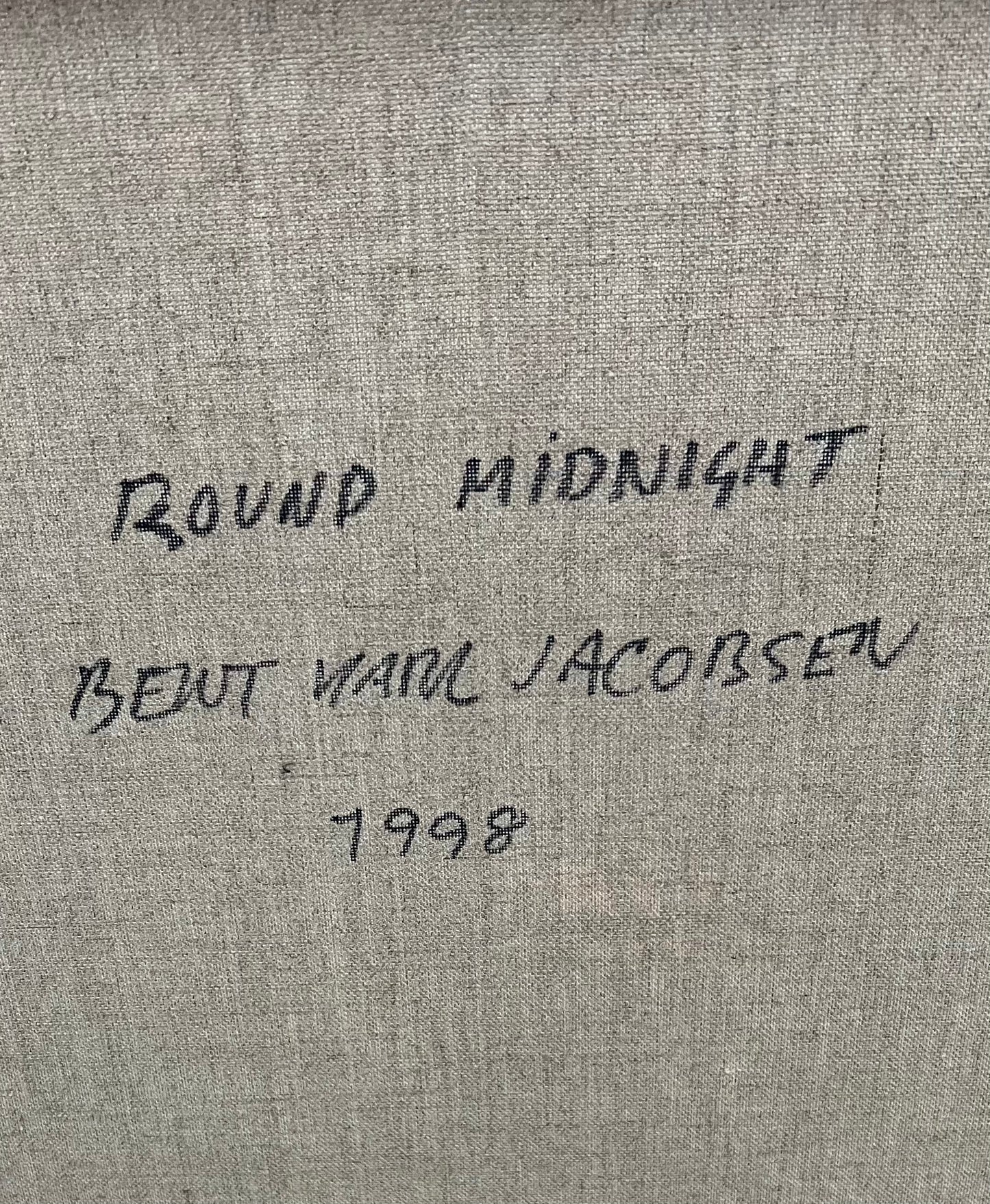 Bent Karl Jacobsen. “Round midnight”, 1998