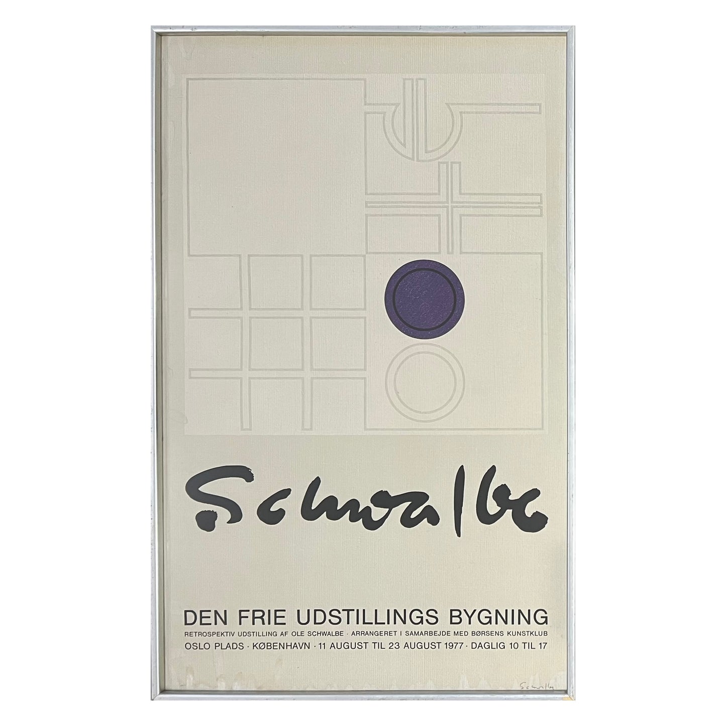 Ole Schwalbe. Exhibition posters, 1977