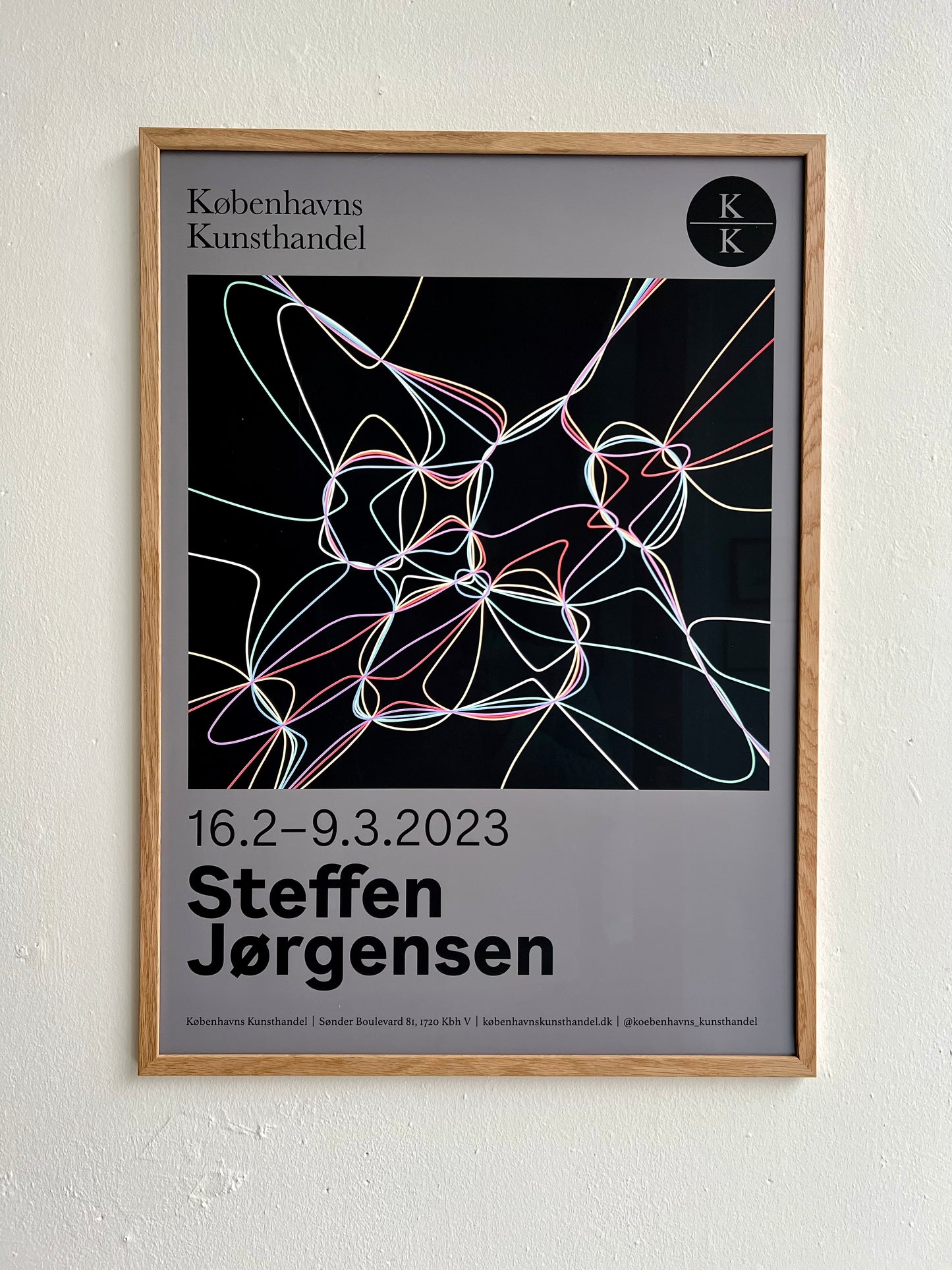 Steffen Jørgensen. Exhibition poster, 2023