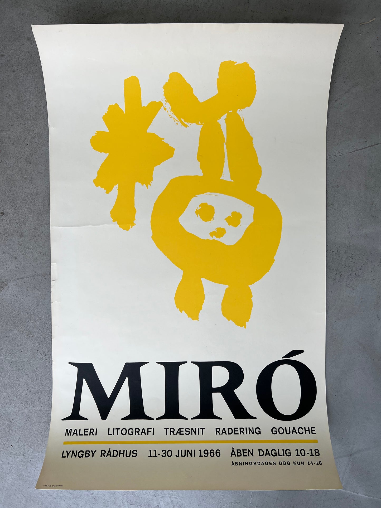 Joan Miro. Exhibition poster, 1966
