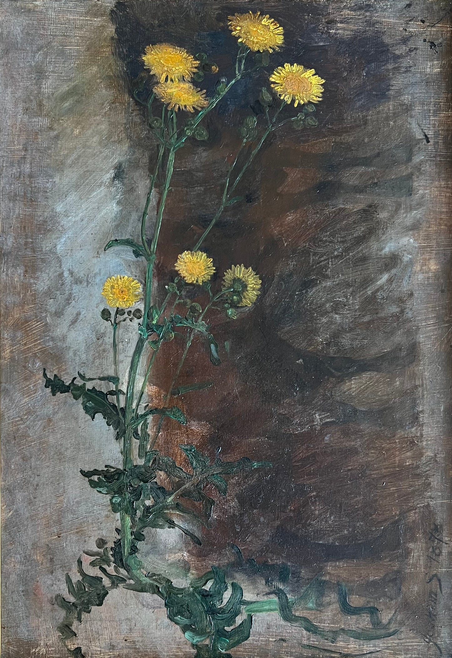 Joakim Skovgaard. “Blomstrende følfod”, 1878