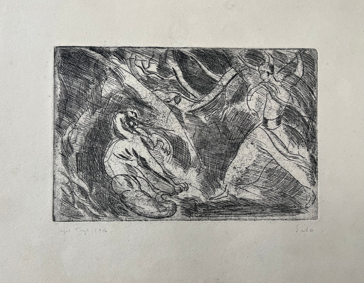 Axel Salto. "Dragon Fight", 1916