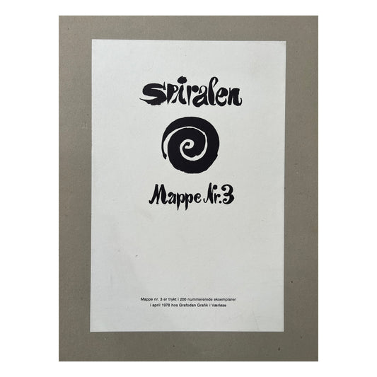 “Spiralen, Mappe no 3”, 1978