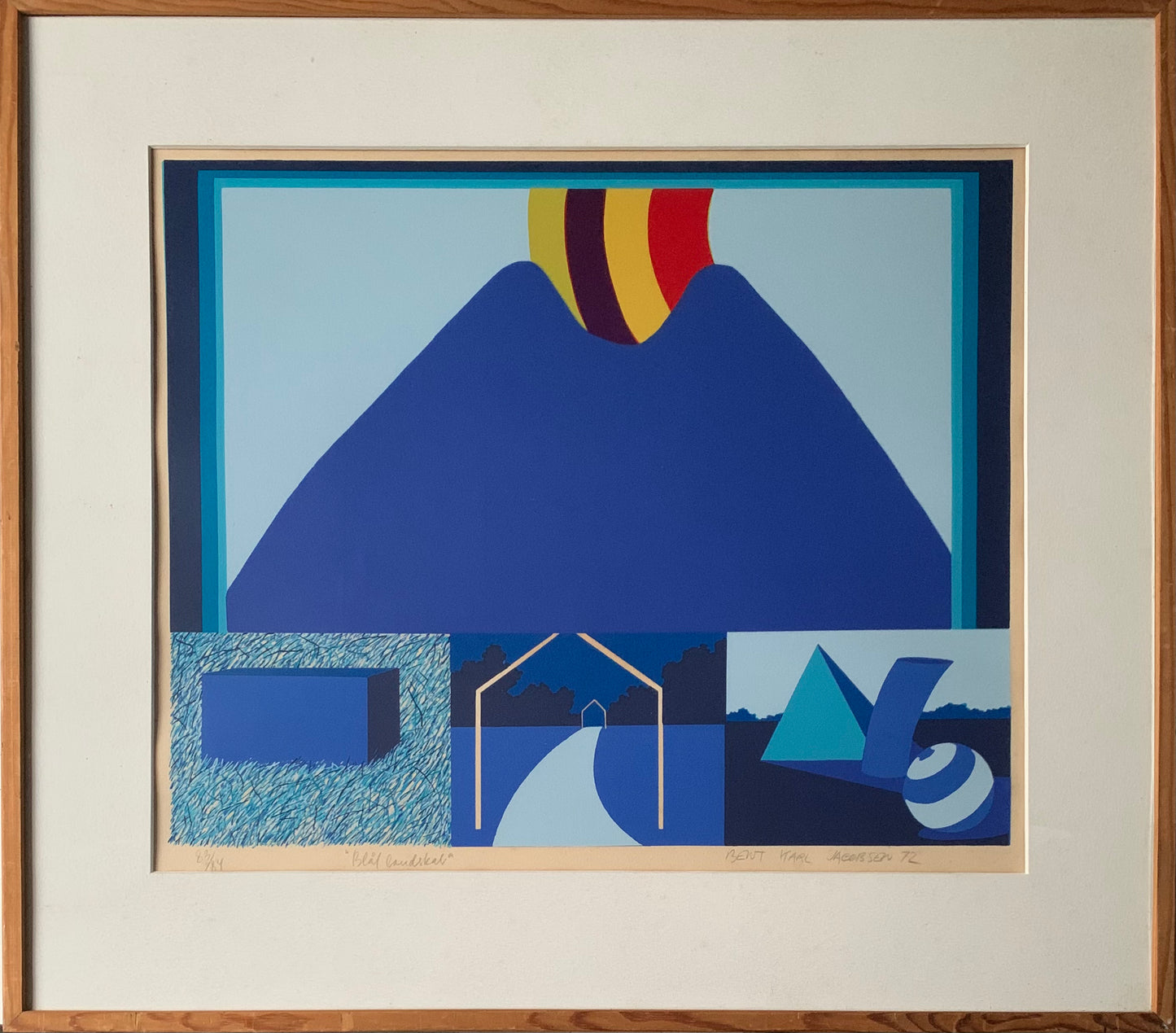 Bent Karl Jacobsen. “Blue landscape”, 1972