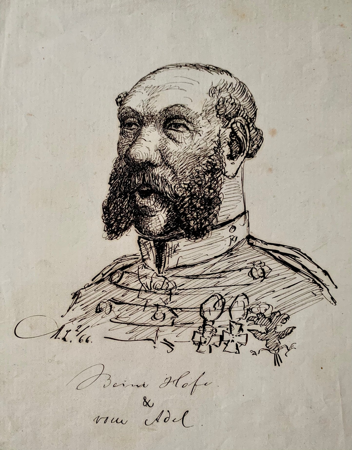 Michael Lunn. Portrait of King Christian IX, 1866