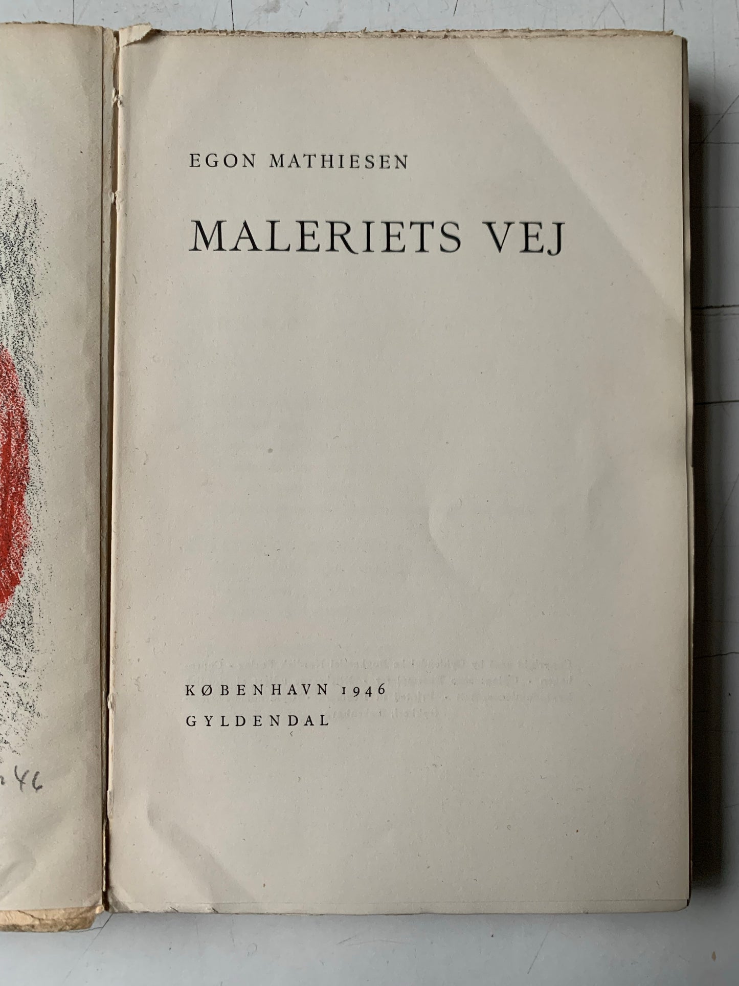 Egon Mathiesen. “Maleriets Vej”, 1946