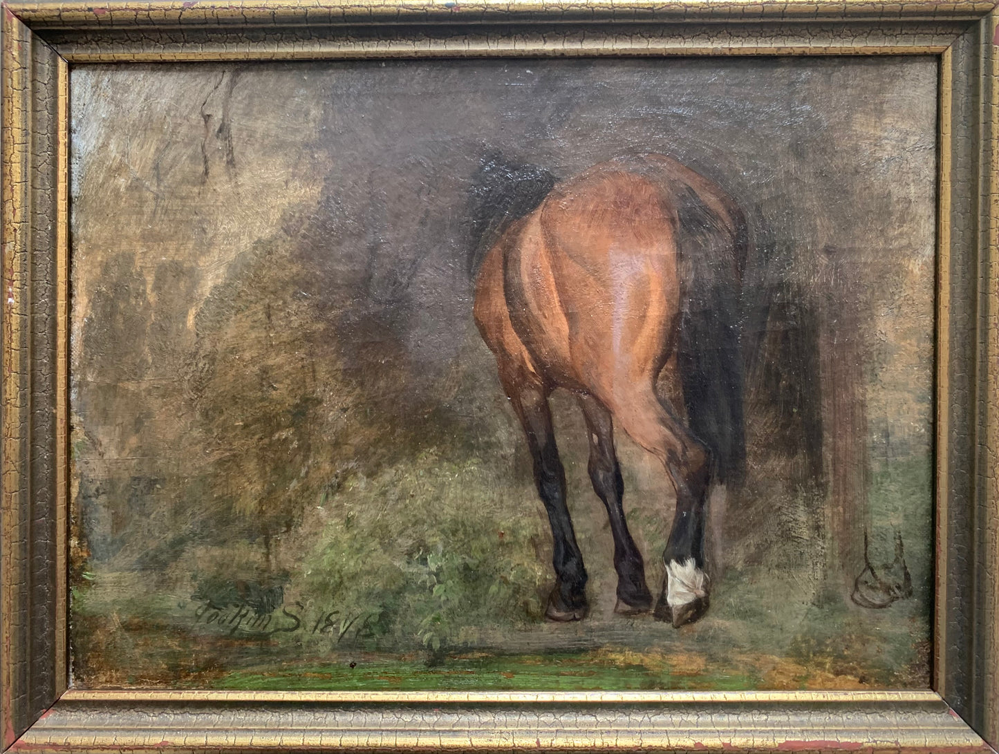 Joakim Skovgaard. Study of a horse, 1878