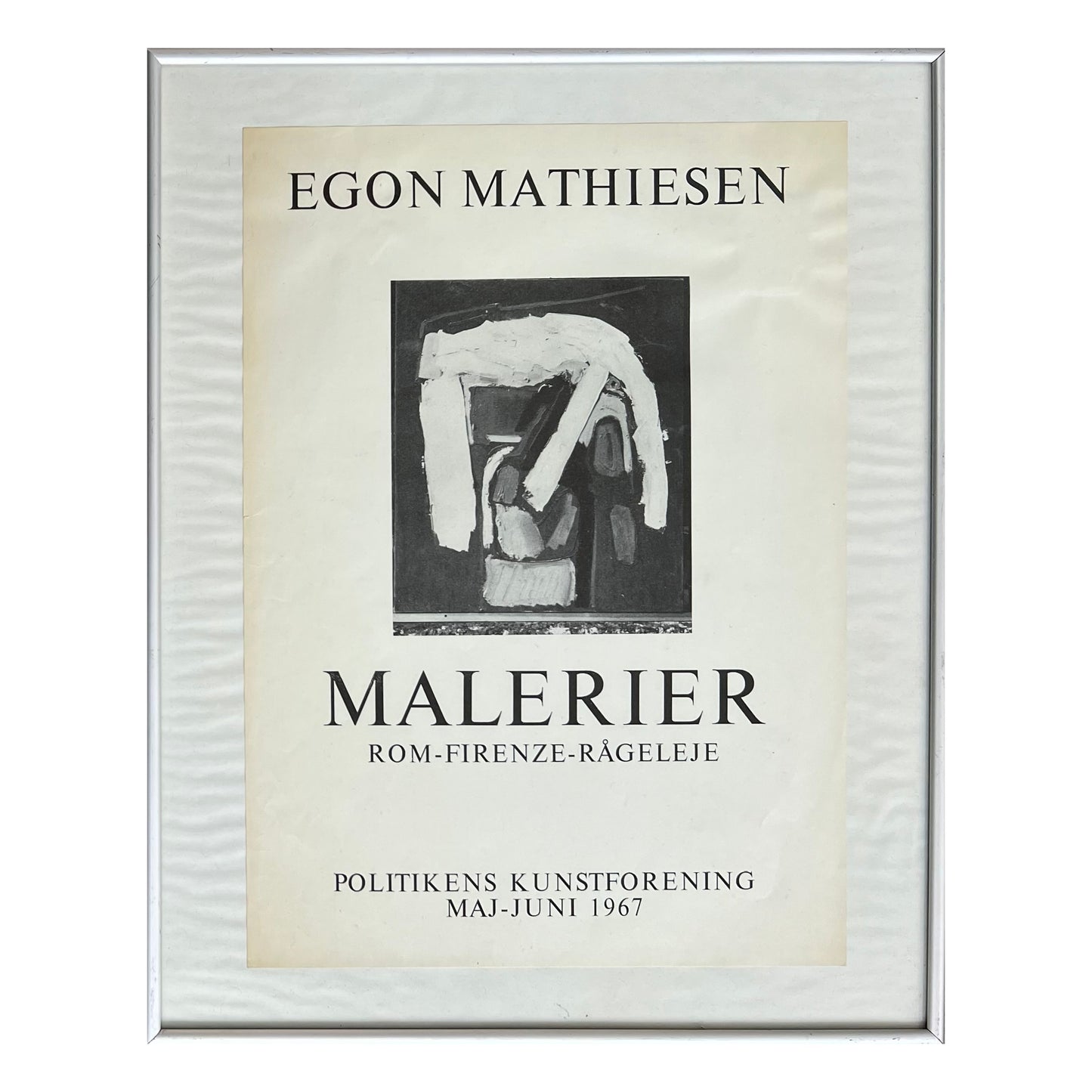Egon Mathiesen. “Malerier, Rom, Firenze, Rågeleje”, 1967