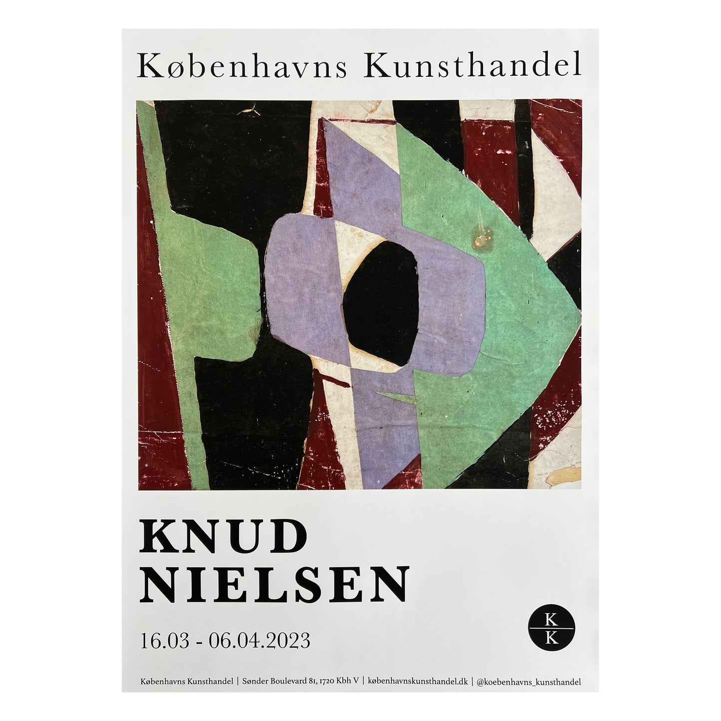 Knud Nielsen. Exhibition poster, 2023