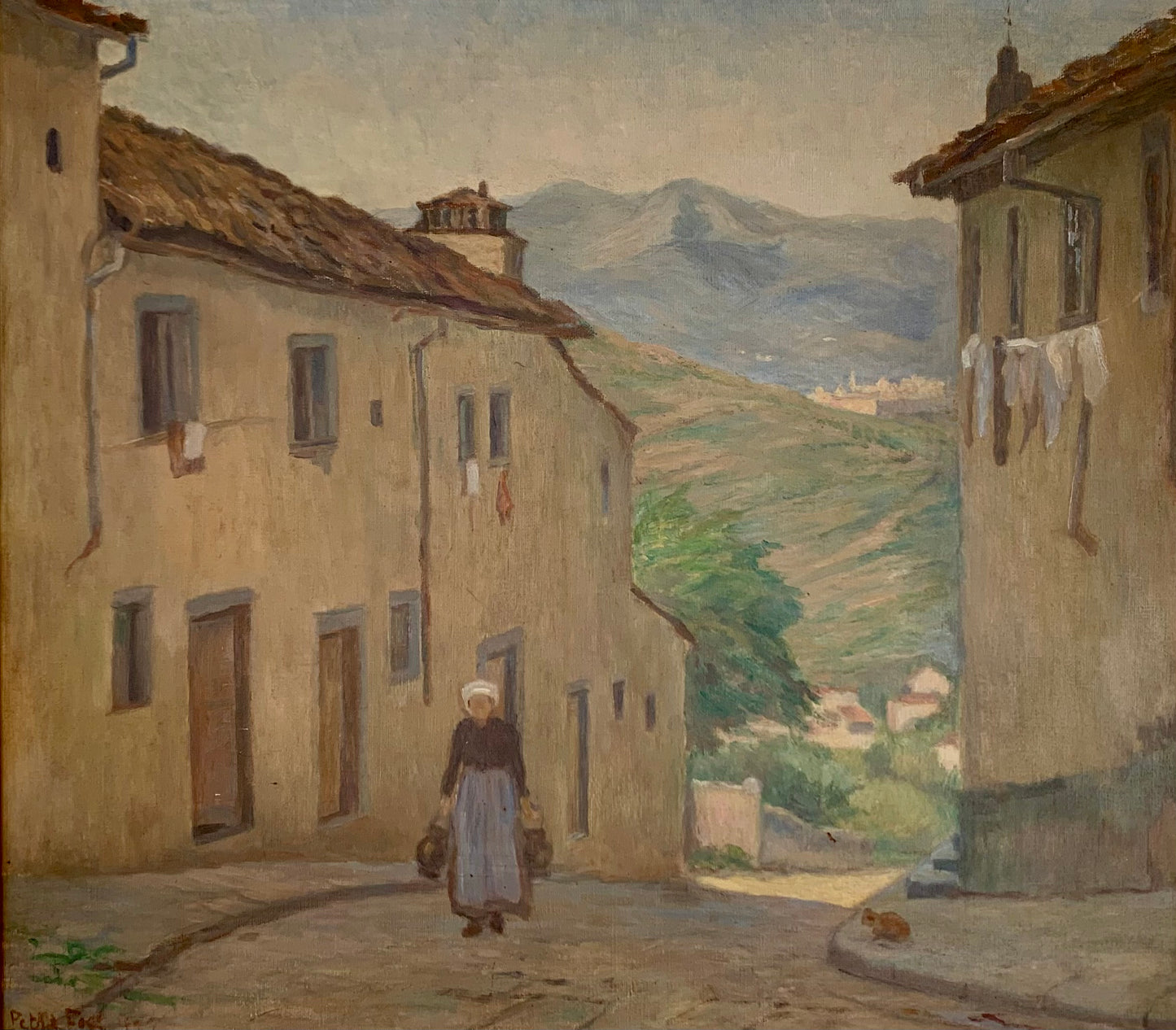 Petra Foss. “The street at the foot of Vallombrosina”, 1923