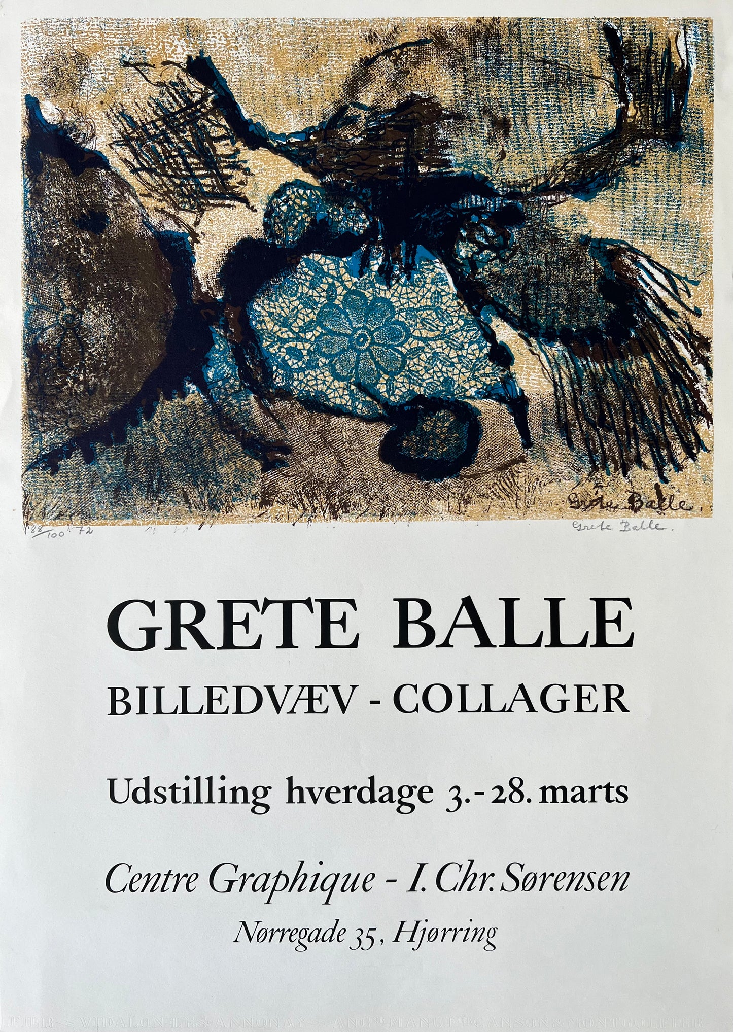 Grete Balle. "Image fabric - Collages", 1972