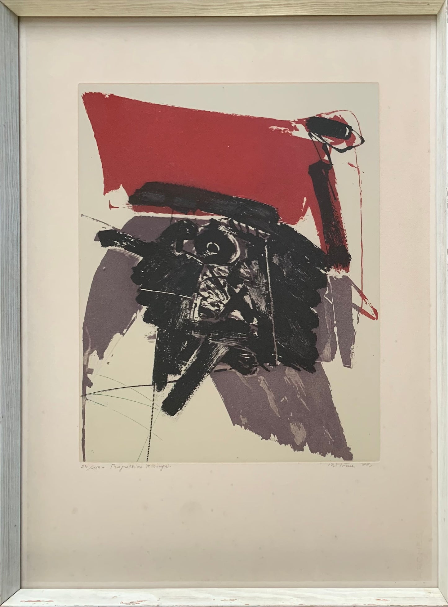 Albert Bitran. “Progression de rouge”, 1977