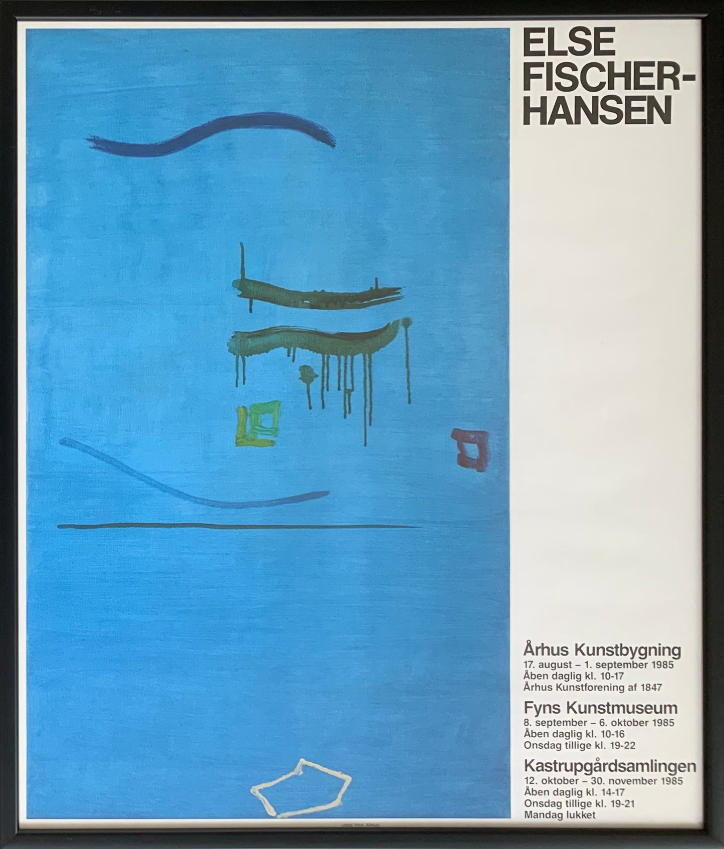 Else Fischer-Hansen. Exhibition poster, 1985