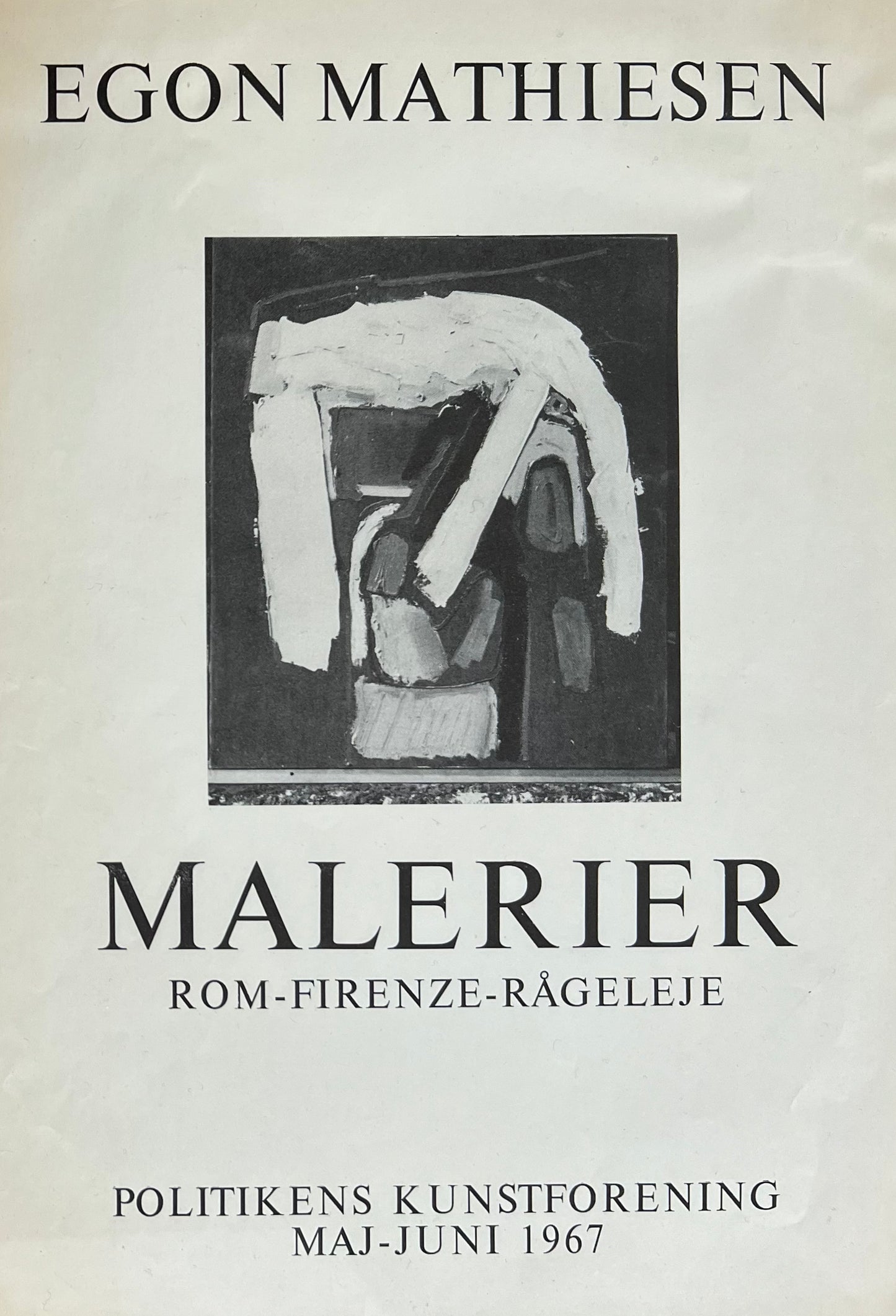 Egon Mathiesen. “Malerier, Rom, Firenze, Rågeleje”, 1967