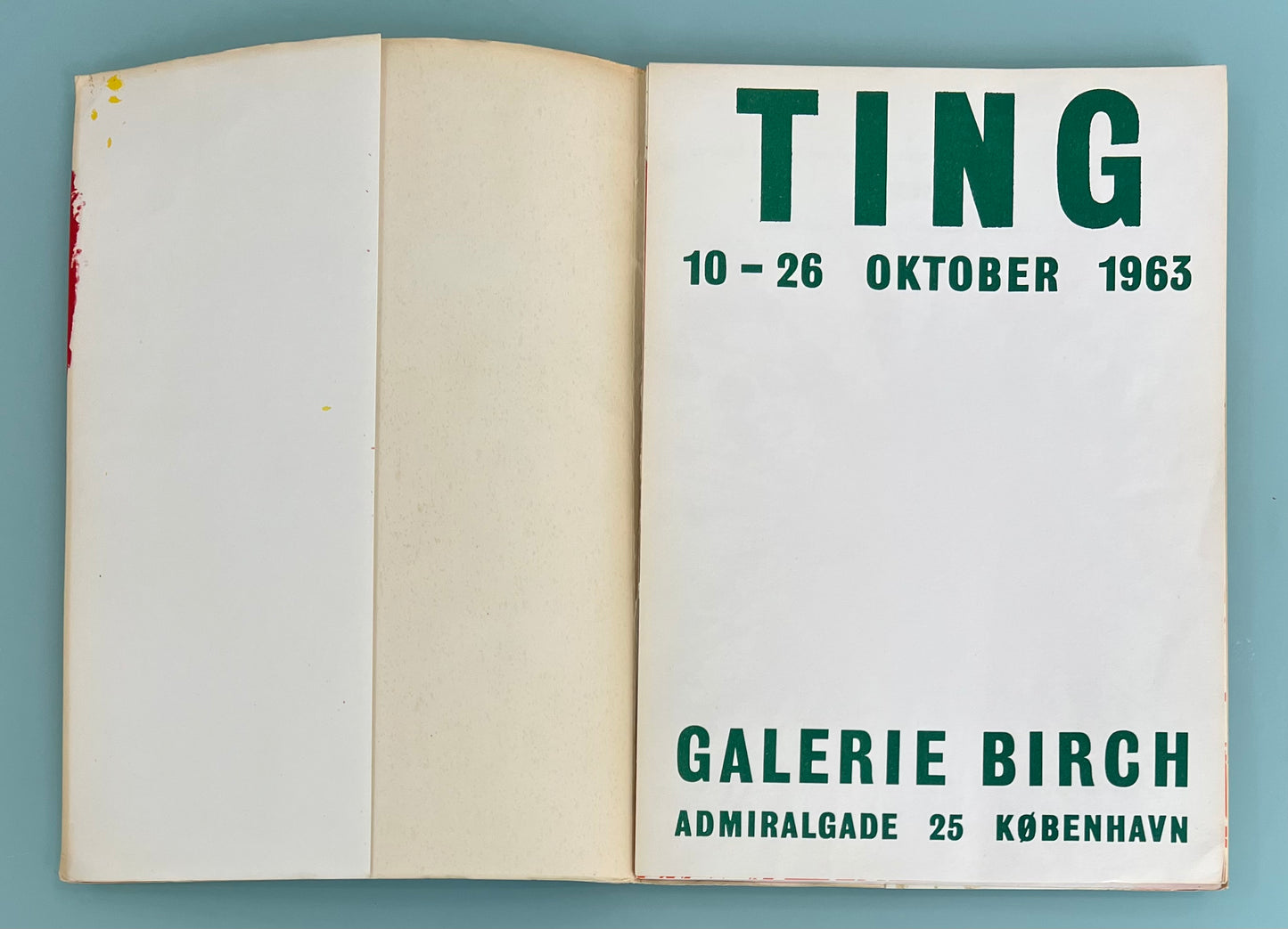 “Walasse Ting”, Galerie Birch, 1963